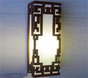 纯木中式壁灯 玻璃灯罩新中式壁灯SBD8806
